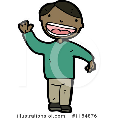 Royalty-Free (RF) African American Boy Clipart Illustration by lineartestpilot - Stock Sample #1184876