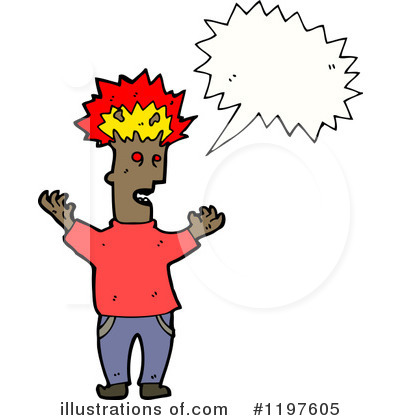 Burning Brain Clipart #1197605 by lineartestpilot