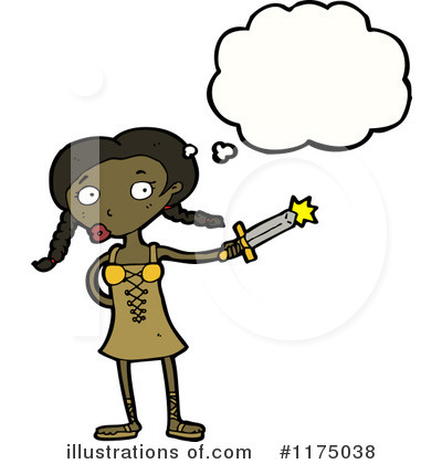 Royalty-Free (RF) African American Girl Clipart Illustration by lineartestpilot - Stock Sample #1175038