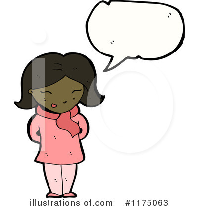 Royalty-Free (RF) African American Girl Clipart Illustration by lineartestpilot - Stock Sample #1175063