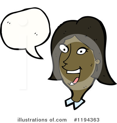 Royalty-Free (RF) African American Girl Clipart Illustration by lineartestpilot - Stock Sample #1194363