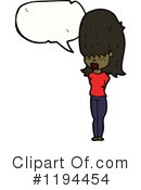 African American Girl Clipart #1194454 by lineartestpilot