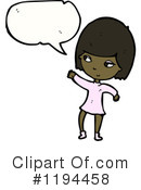 African American Girl Clipart #1194458 by lineartestpilot