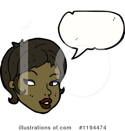 Royalty-Free (RF) African American Girl Clipart Illustration by lineartestpilot - Stock Sample #1194474