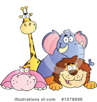 Hippo Clipart #1078696 by Hit Toon