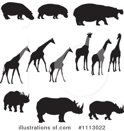 Royalty-Free (RF) African Animals Clipart Illustration by Frisko - Stock Sample #1113022