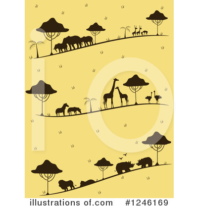 Royalty-Free (RF) African Animals Clipart Illustration by BNP Design Studio - Stock Sample #1246169