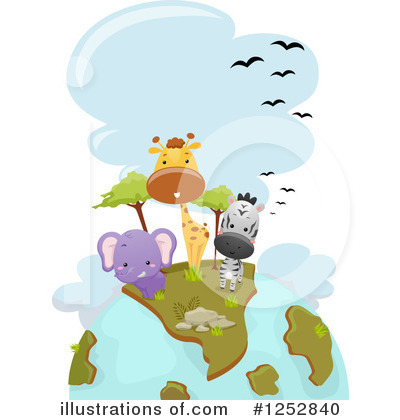 African Animals Clipart #1252840 by BNP Design Studio