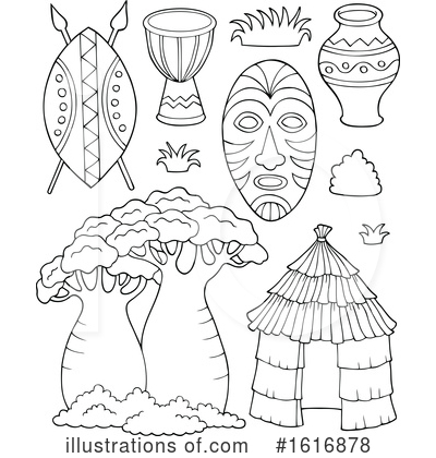 Royalty-Free (RF) African Clipart Illustration by visekart - Stock Sample #1616878