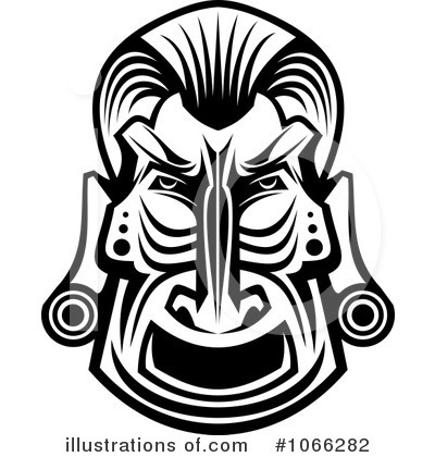 Tribal Mask Clipart #1066282 by Vector Tradition SM