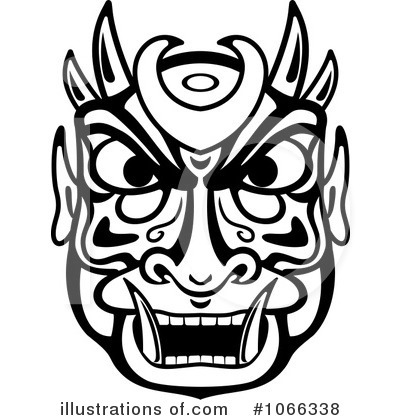 Tribal Mask Clipart #1066338 by Vector Tradition SM