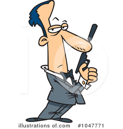 Royalty-Free (RF) Agent Clipart Illustration by toonaday - Stock Sample #1047771