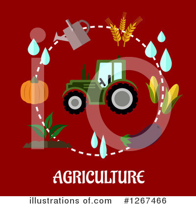 Tractor Clipart #1267466 by Vector Tradition SM