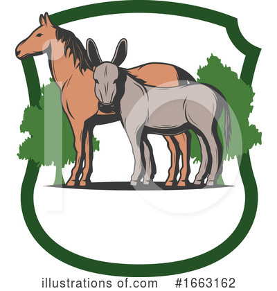 Donkey Clipart #1663162 by Vector Tradition SM