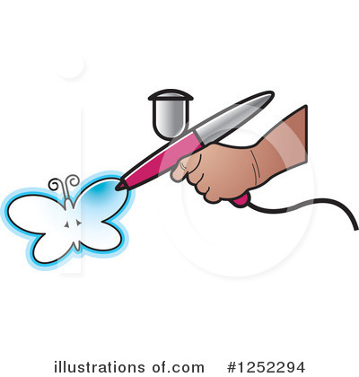 Spray Gun Clipart #1252294 by Lal Perera