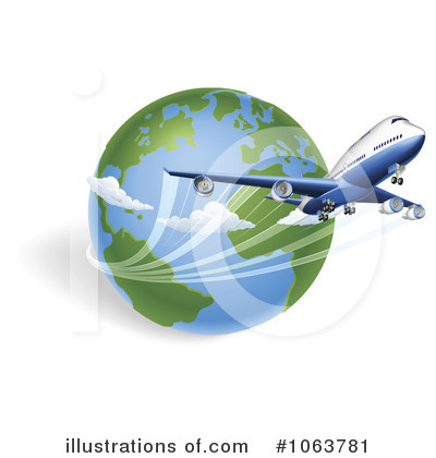 Royalty-Free (RF) Airliner Clipart Illustration by AtStockIllustration - Stock Sample #1063781