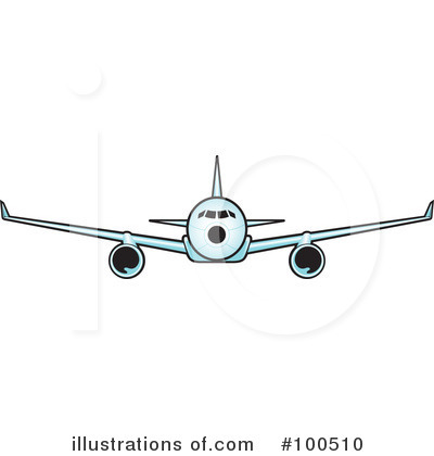 Royalty-Free (RF) Airplane Clipart Illustration by Paulo Resende - Stock Sample #100510