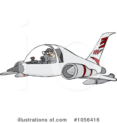 Royalty-Free (RF) Airplane Clipart Illustration by djart - Stock Sample #1056416