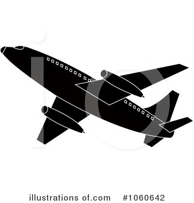 Royalty-Free (RF) Airplane Clipart Illustration by Pams Clipart - Stock Sample #1060642