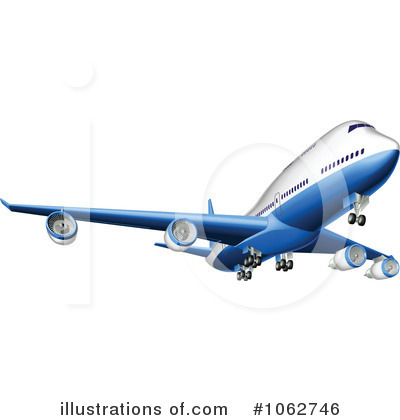 Royalty-Free (RF) Airplane Clipart Illustration by AtStockIllustration - Stock Sample #1062746