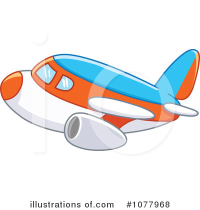 Royalty-Free (RF) Airplane Clipart Illustration by yayayoyo - Stock Sample #1077968