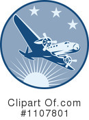 Airplane Clipart #1107801 by patrimonio