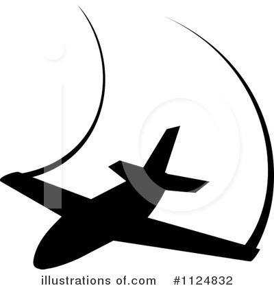 Royalty-Free (RF) Airplane Clipart Illustration by Vector Tradition SM - Stock Sample #1124832