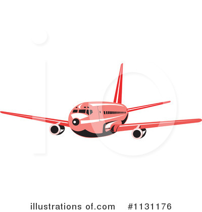 Royalty-Free (RF) Airplane Clipart Illustration by patrimonio - Stock Sample #1131176
