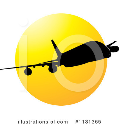 Royalty-Free (RF) Airplane Clipart Illustration by Lal Perera - Stock Sample #1131365