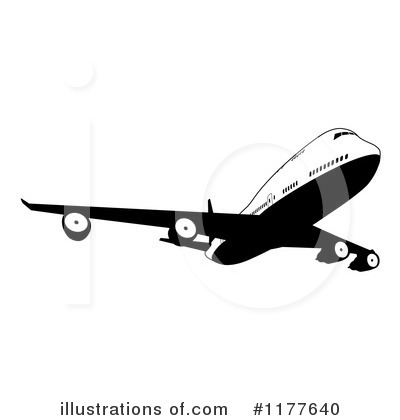 Royalty-Free (RF) Airplane Clipart Illustration by AtStockIllustration - Stock Sample #1177640