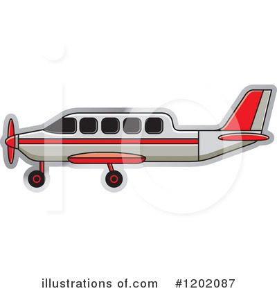 Royalty-Free (RF) Airplane Clipart Illustration by Lal Perera - Stock Sample #1202087