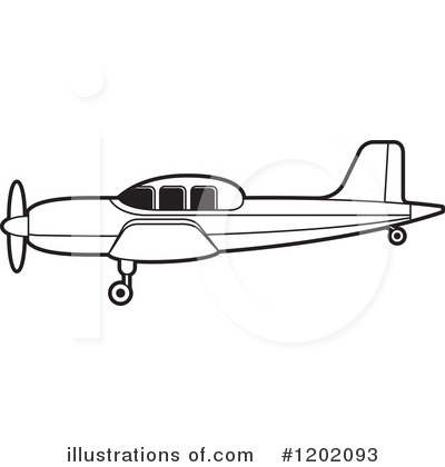 Royalty-Free (RF) Airplane Clipart Illustration by Lal Perera - Stock Sample #1202093
