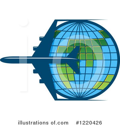 Royalty-Free (RF) Airplane Clipart Illustration by Vector Tradition SM - Stock Sample #1220426