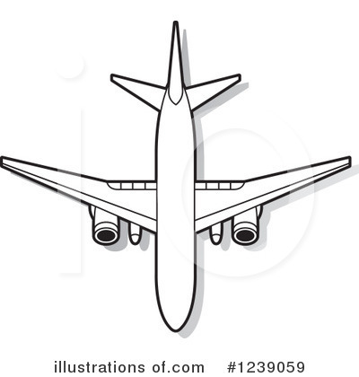 Royalty-Free (RF) Airplane Clipart Illustration by Lal Perera - Stock Sample #1239059
