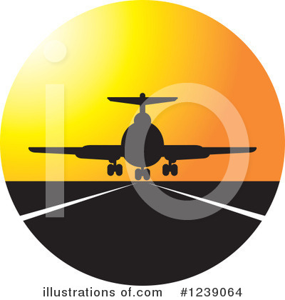 Airplane Clipart #1239064 by Lal Perera