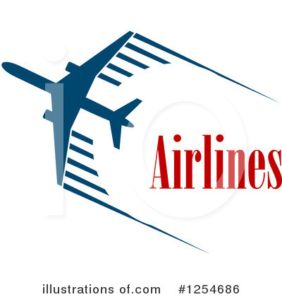 Royalty-Free (RF) Airplane Clipart Illustration by Vector Tradition SM - Stock Sample #1254686
