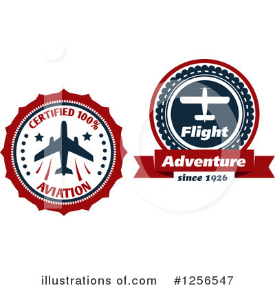 Royalty-Free (RF) Airplane Clipart Illustration by Vector Tradition SM - Stock Sample #1256547