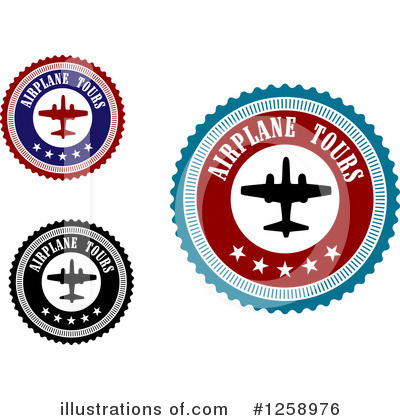 Royalty-Free (RF) Airplane Clipart Illustration by Vector Tradition SM - Stock Sample #1258976