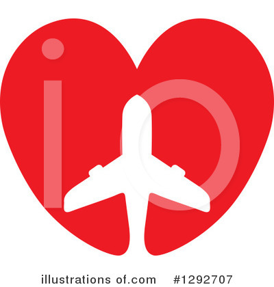 Royalty-Free (RF) Airplane Clipart Illustration by ColorMagic - Stock Sample #1292707