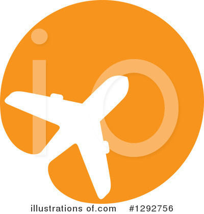Royalty-Free (RF) Airplane Clipart Illustration by ColorMagic - Stock Sample #1292756