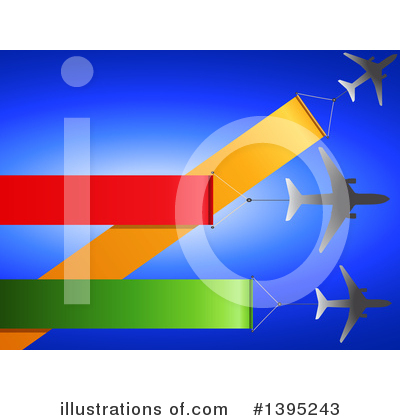 Royalty-Free (RF) Airplane Clipart Illustration by elaineitalia - Stock Sample #1395243