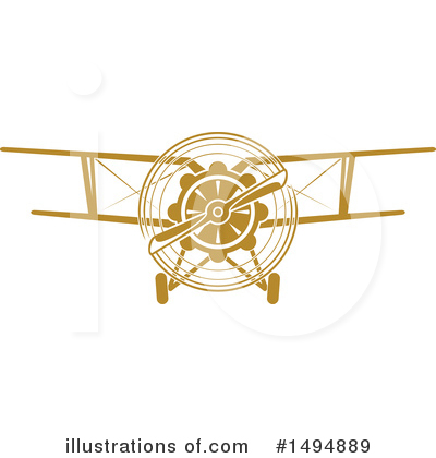 Royalty-Free (RF) Airplane Clipart Illustration by Vector Tradition SM - Stock Sample #1494889