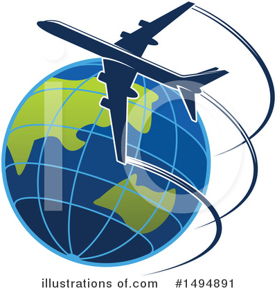 Plane Clipart #1494891 by Vector Tradition SM