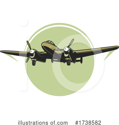 Royalty-Free (RF) Airplane Clipart Illustration by Vector Tradition SM - Stock Sample #1738582