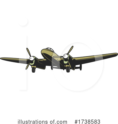 Royalty-Free (RF) Airplane Clipart Illustration by Vector Tradition SM - Stock Sample #1738583
