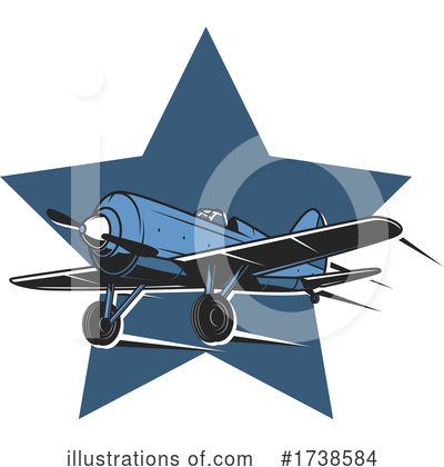 Royalty-Free (RF) Airplane Clipart Illustration by Vector Tradition SM - Stock Sample #1738584