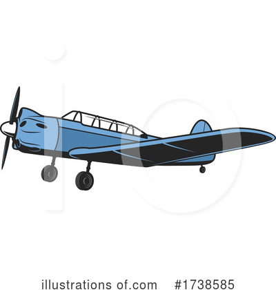 Royalty-Free (RF) Airplane Clipart Illustration by Vector Tradition SM - Stock Sample #1738585