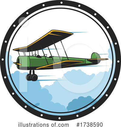 Royalty-Free (RF) Airplane Clipart Illustration by Vector Tradition SM - Stock Sample #1738590