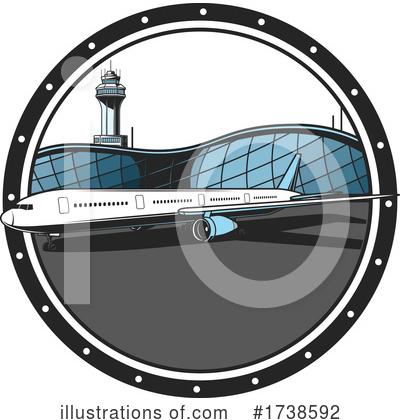Royalty-Free (RF) Airplane Clipart Illustration by Vector Tradition SM - Stock Sample #1738592