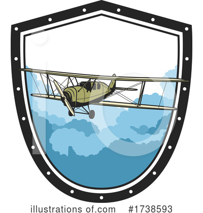 Royalty-Free (RF) Airplane Clipart Illustration by Vector Tradition SM - Stock Sample #1738593